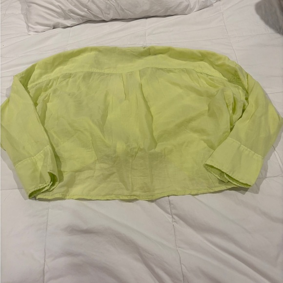 Pilcro Light Green Button-Up Shirt - Picture 6 of 7